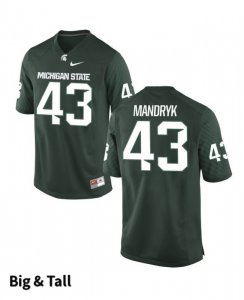 Men's Jack Mandryk Michigan State Spartans #43 Nike NCAA Green Big & Tall Authentic College Stitched Football Jersey ZD50K46VB
